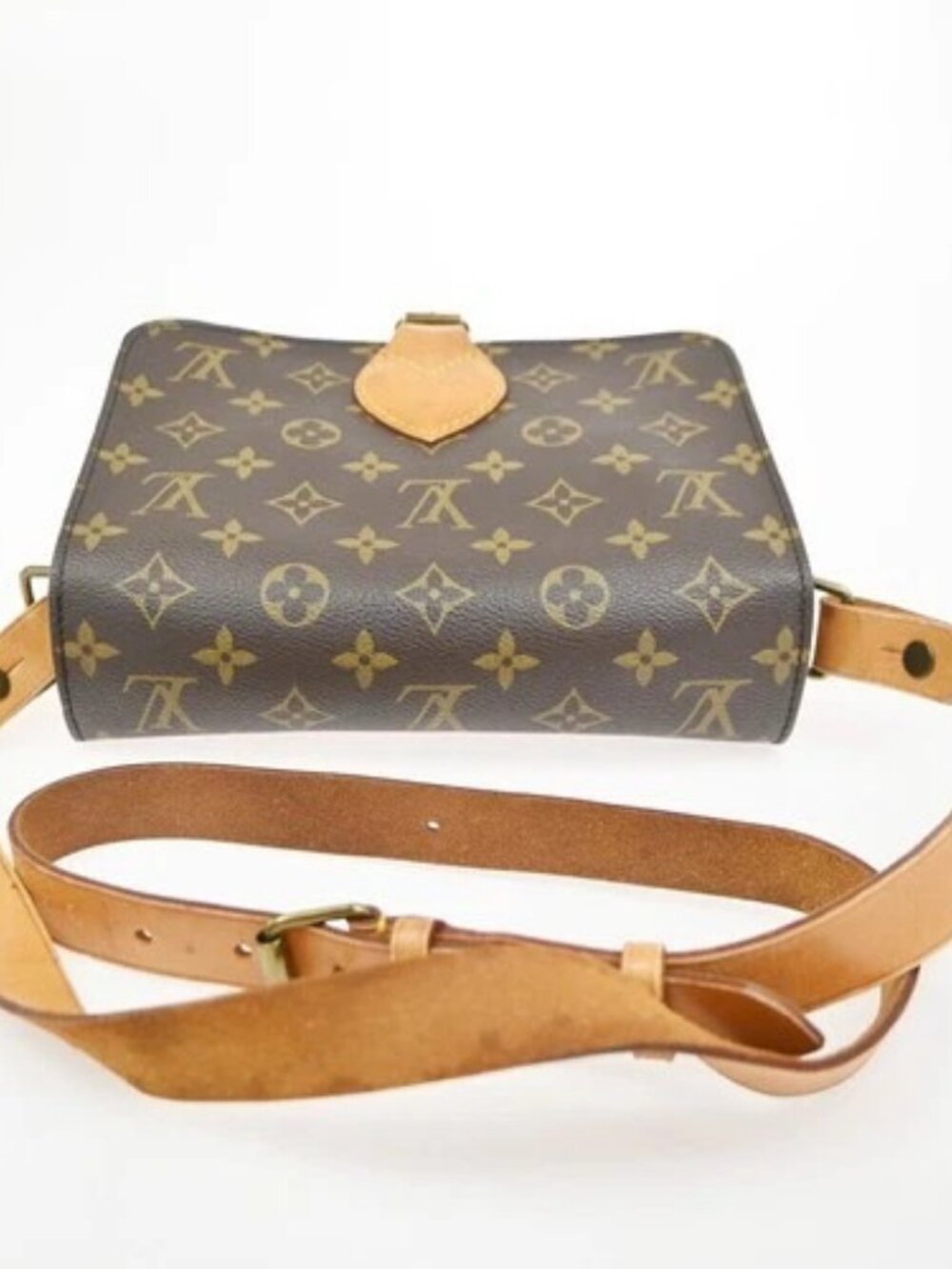 LOUIS VUITTON Cartouchiere MM Shoulder Bag Monogram Leather Brown M51253 85ZA183 - Picture 5 of 15
